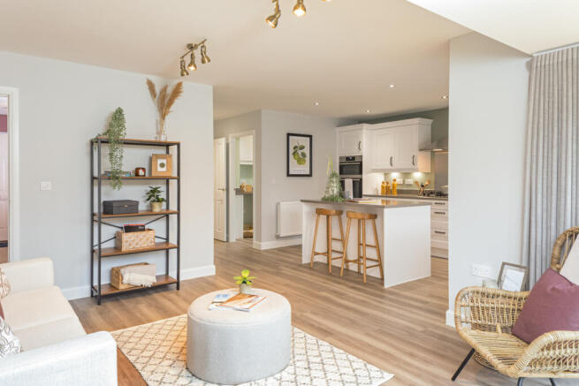 Kitchen and dining area in The Manning at Donnington Heights