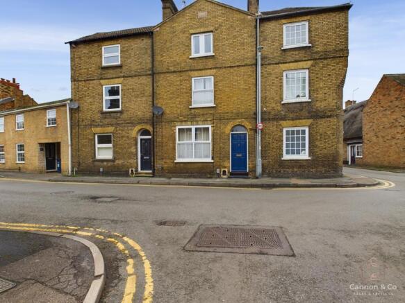 Front of House - dark blue door