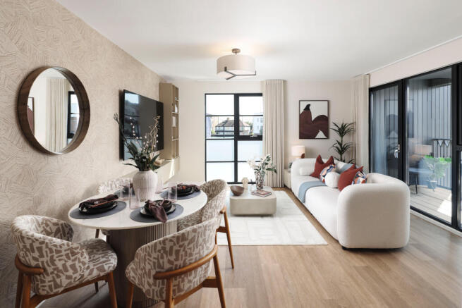 lounge and dining area