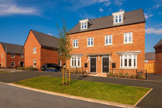 Three storey semi-detached Kennett houses at Beaumont