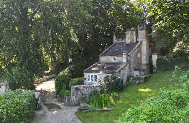 Rear of lodge