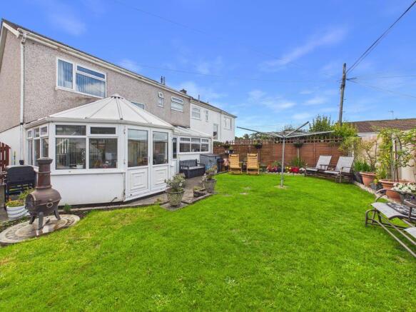 rear garden and elevation