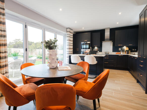 The kitchen and dining area in The Oxford Lifestyle house