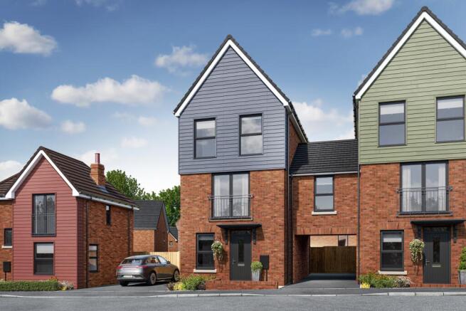External view of the three bedroom Cannington at New Lubbesthorpe