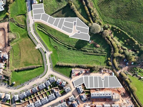 Aerial view of plots