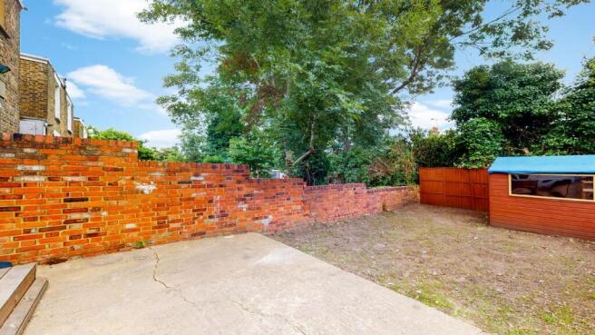 Private south facing rear garden