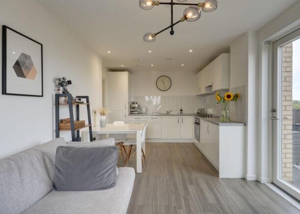 Open Plan Lounge & Kitchen