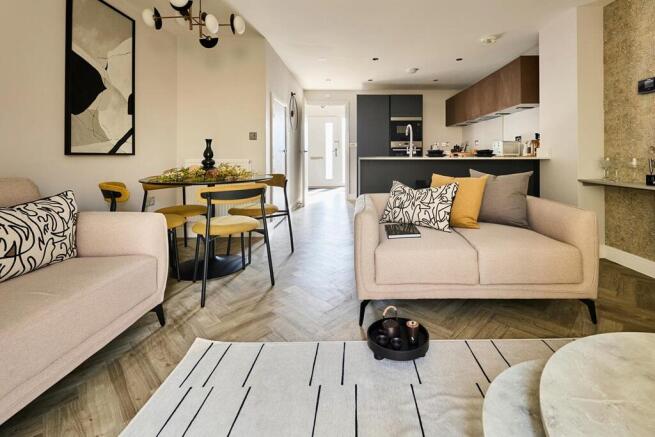 Space for a dining table, perfect room for socialising