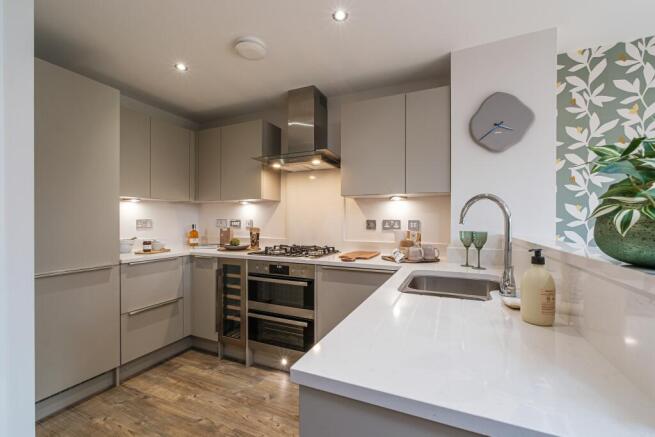 Interior view of the kitchen in our 3 bed Knightwood home