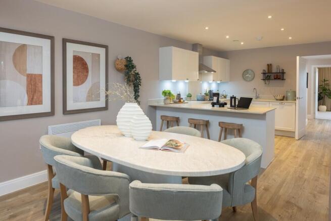 bowke house ground floor show apartment | kitchen living