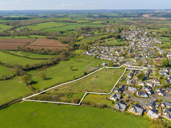 Aerial view of site