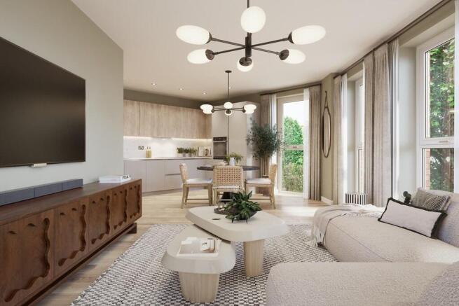 Refined, sociable open plan living