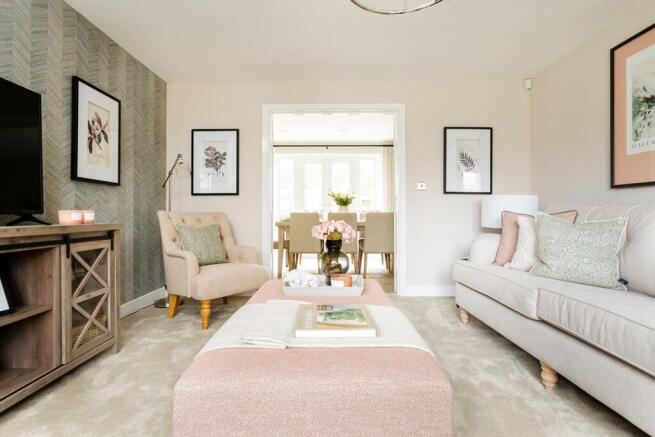Doors open through from the lounge to the dining area