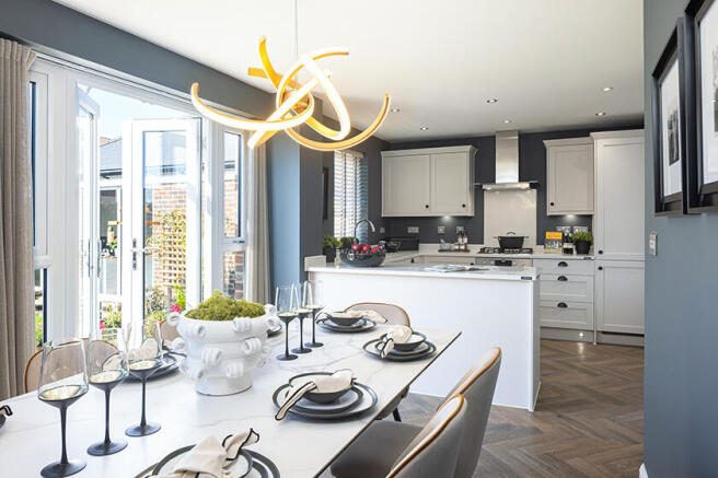 French doors in the Radleigh 4 bedroom home