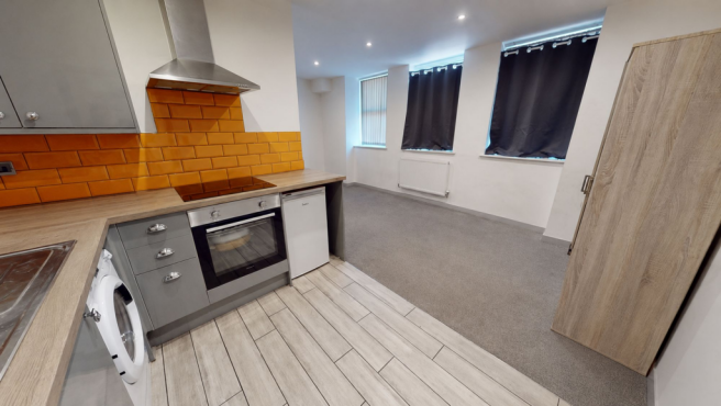 Open Plan Living Room and Kitchen