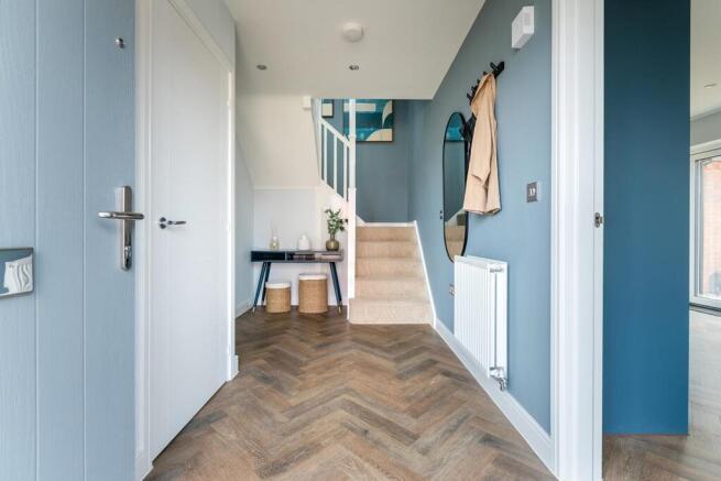 The Densdale has a light and airy hallway with plenty of storage space