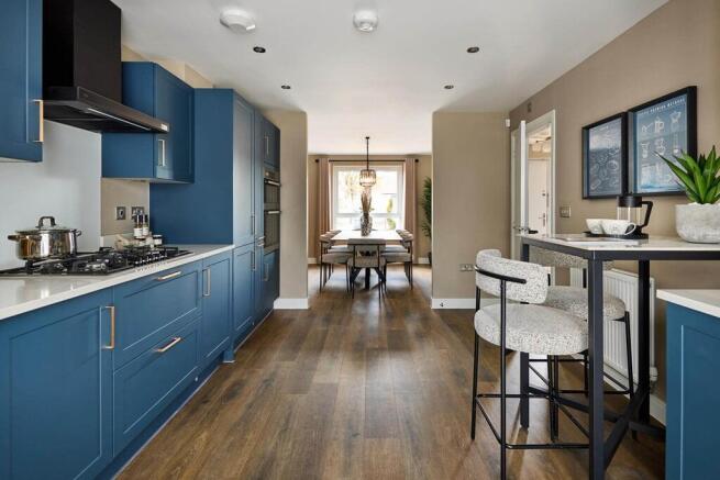 Kitchen and dining of the Shilford