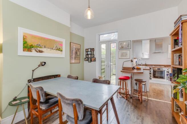 KITCHEN, DINER AND LIVING ROOM
