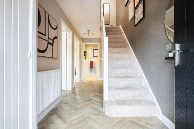 A welcoming and spacious hallway