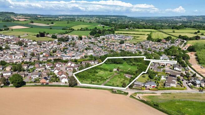 Aerial view of site