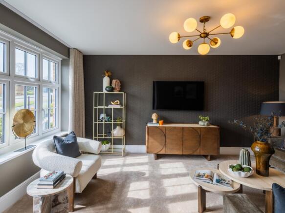 Living room of the Cambridge, a 4 bedroom house