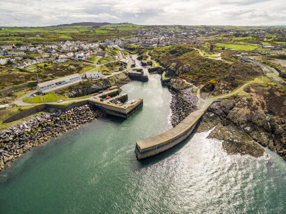 aerial view of Amlwch Port