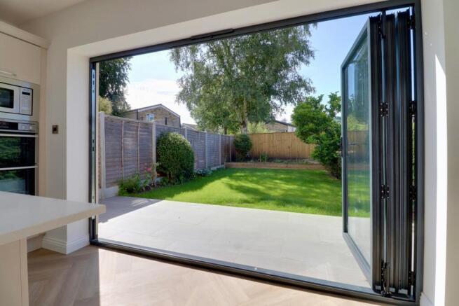 Bi-folding doors to south-facing patio