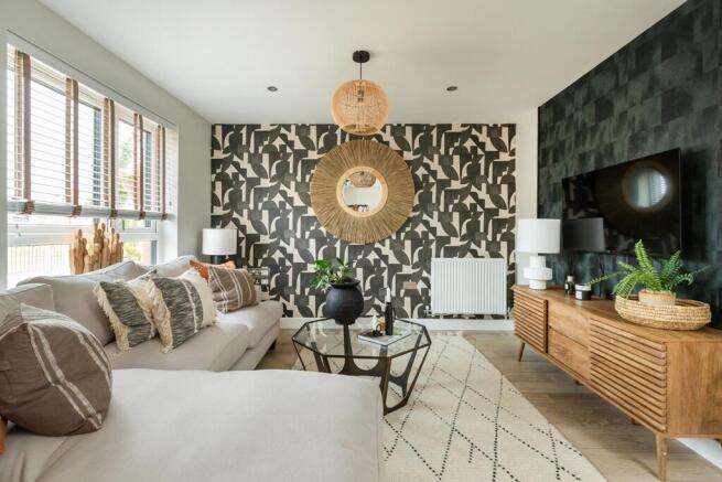 Relax in the living area - typical Taylor Wimpey home