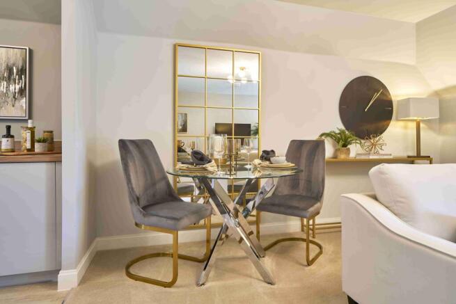 Show home dining area