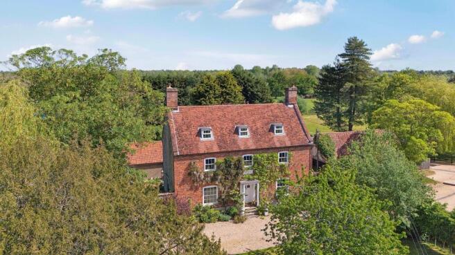 Grange Farmhouse, Hengrave [Aerial Front Elevation