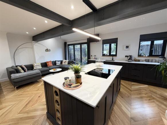 Open Plan Fitted Kitchen Dining Living Space
