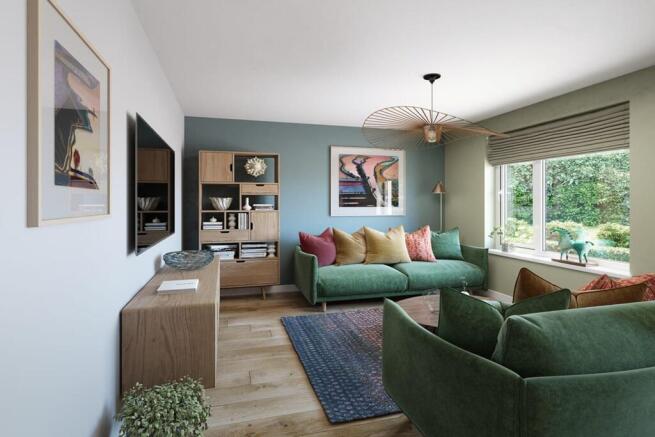 There's plenty of space for two 2 seater sofas