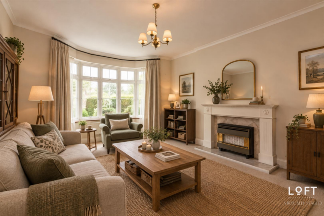 Virtually Staged Lounge