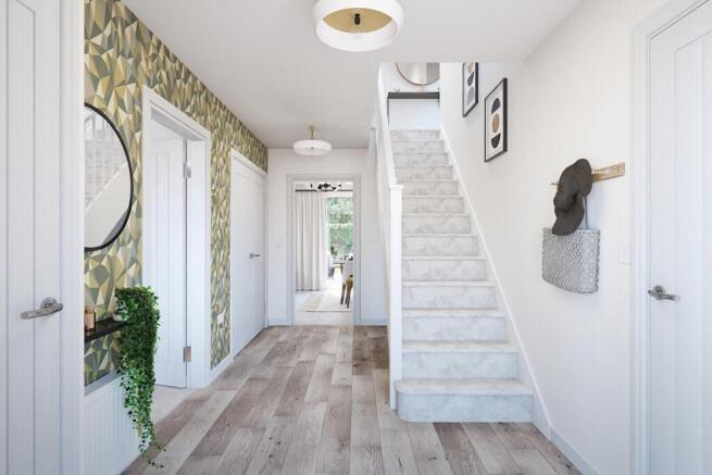 A welcoming & spacious hallway