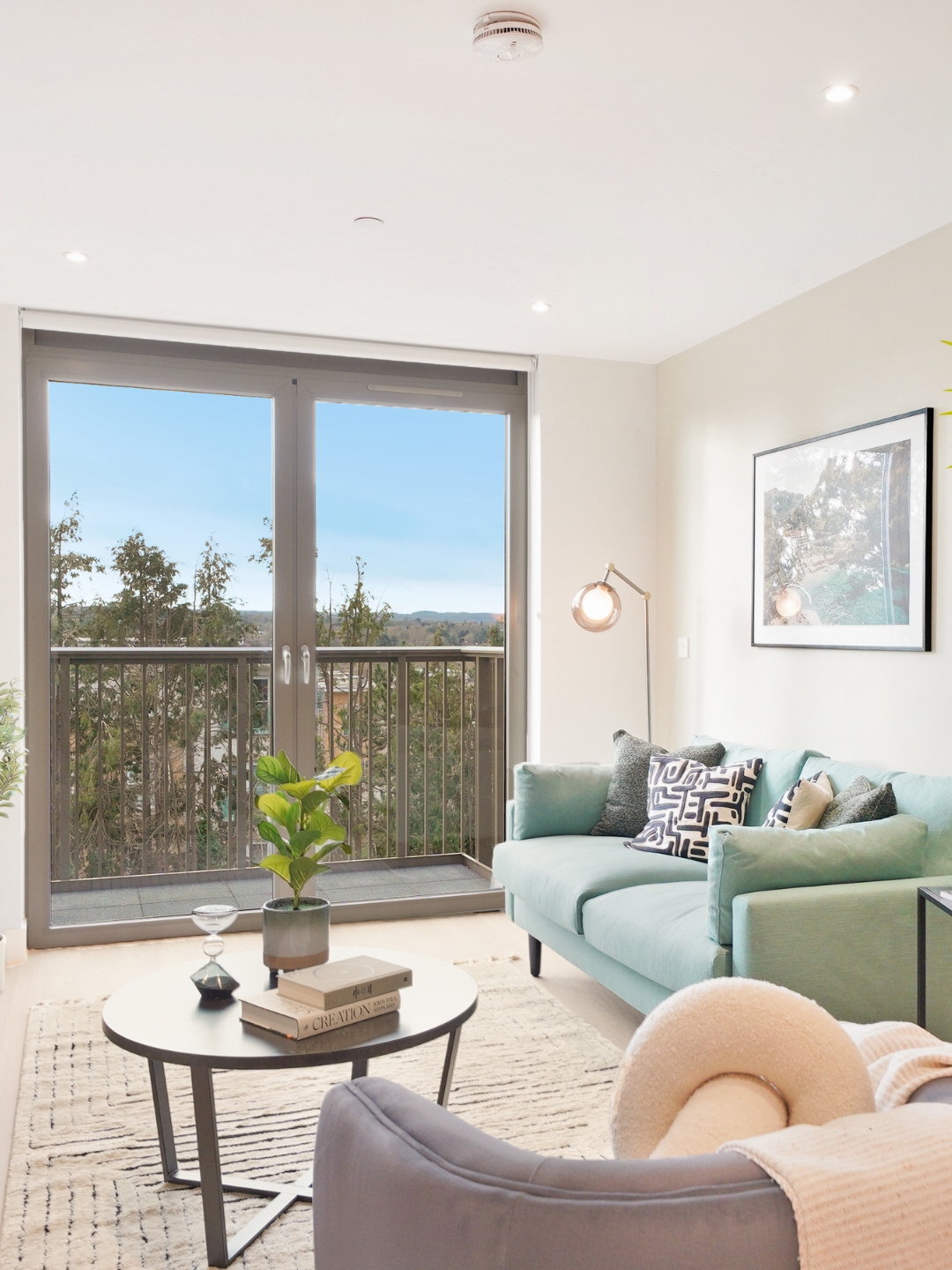 Private balcony available