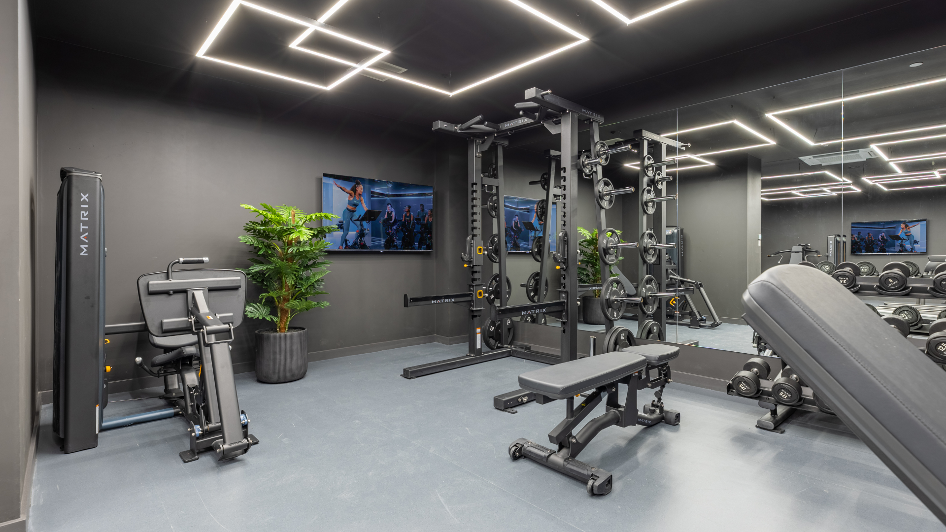 Fully-equipped gym