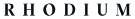 Rhodium, London logo