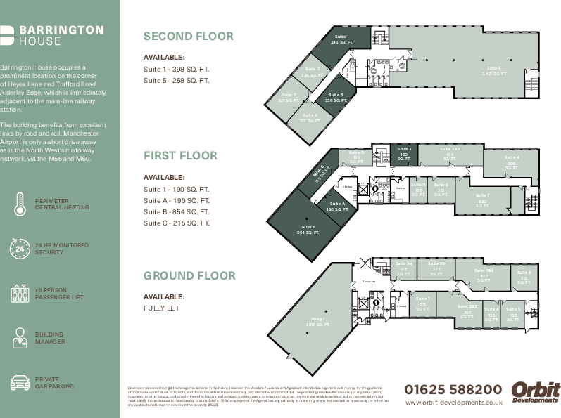 Barrington House Floor plans