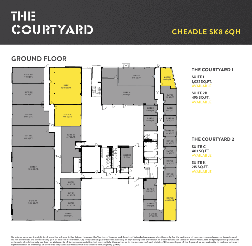 The Courtyard Floorplans