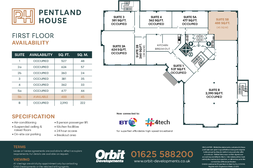 Pentland House First Floor Plan