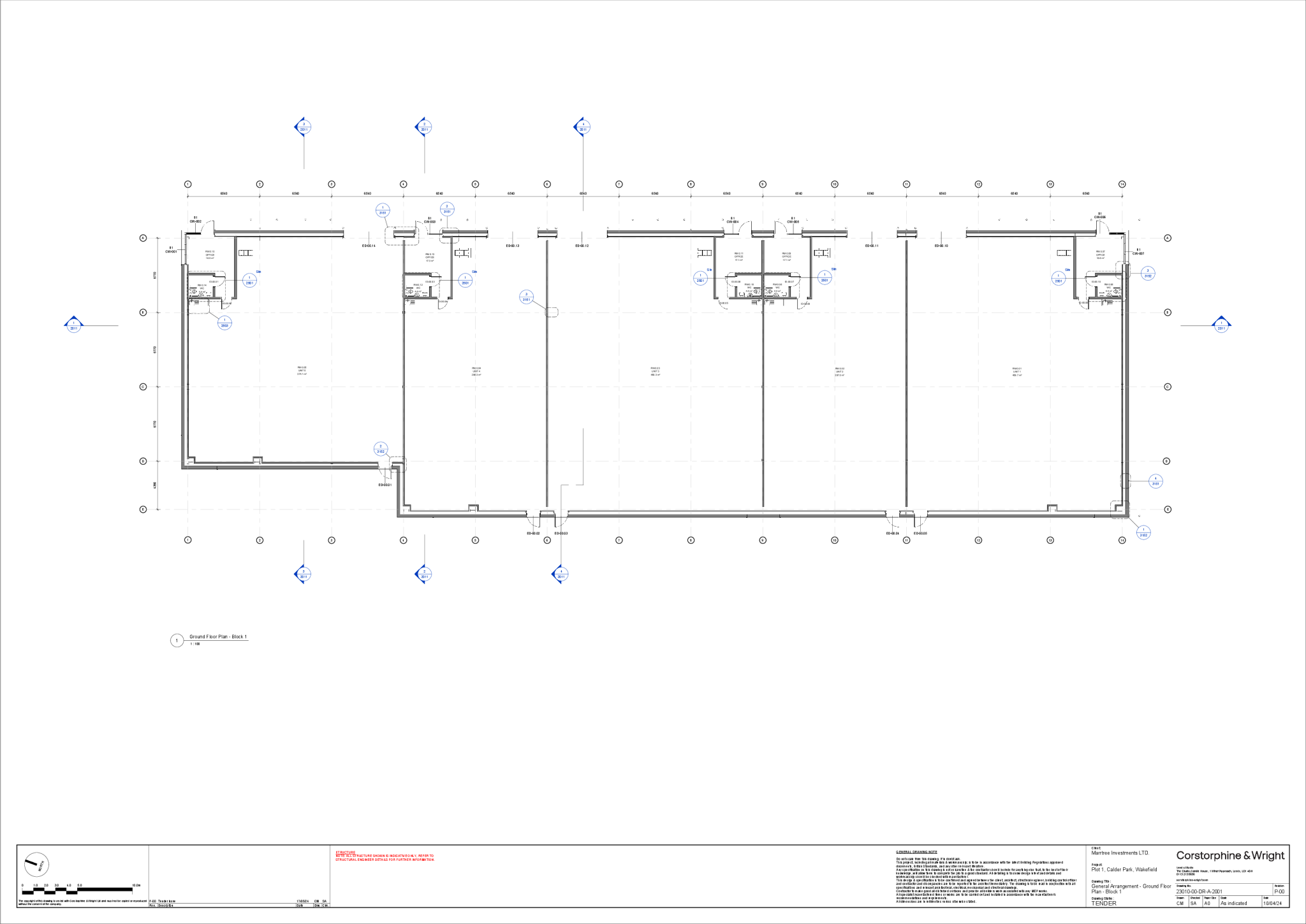 23010DRA2001_General Arrangement Ground Floor Plan Block 1P00.pdf
