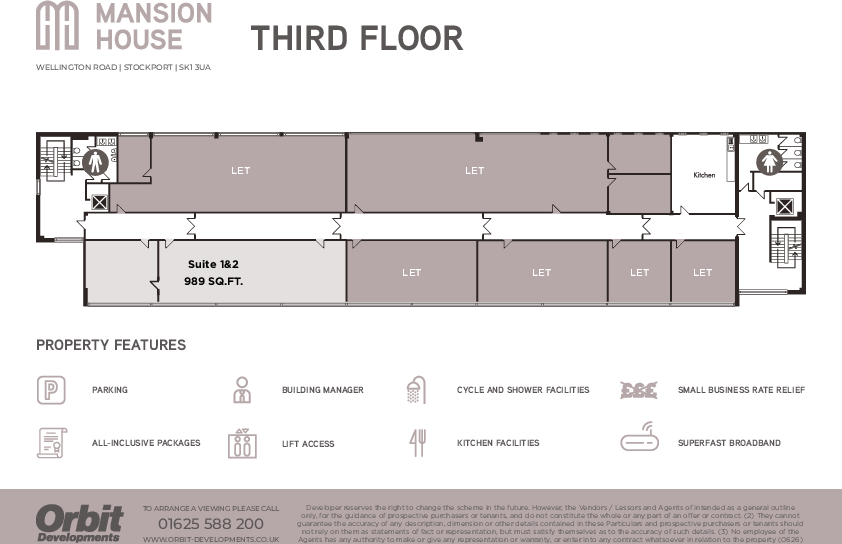 Mansion House 3rd Floor Plan