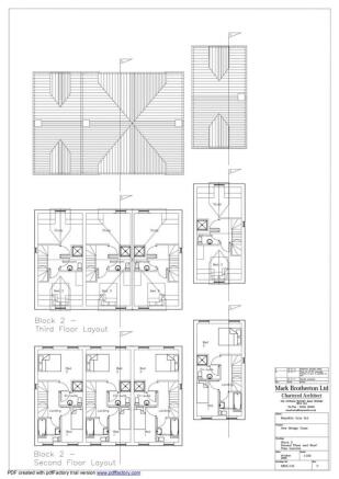 Block 2 Second Floor And Roof Plan Layout