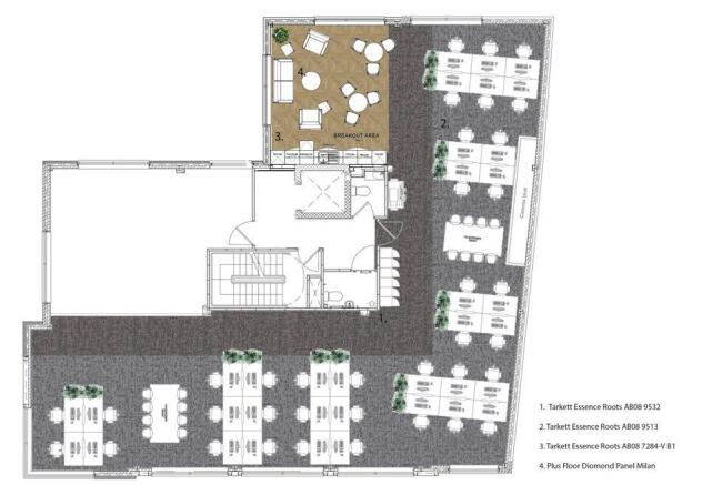 Indicative Office Layout - Floor Finishes