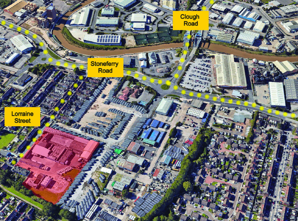Lorraine Street Location in Hull