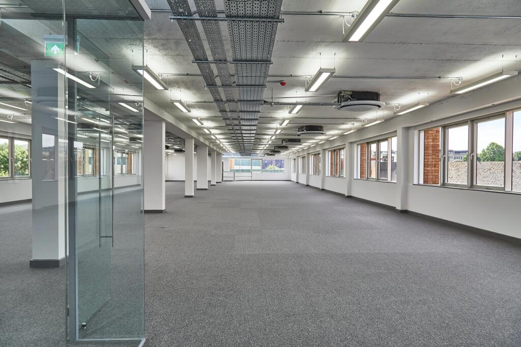 Conventional open plan office floor