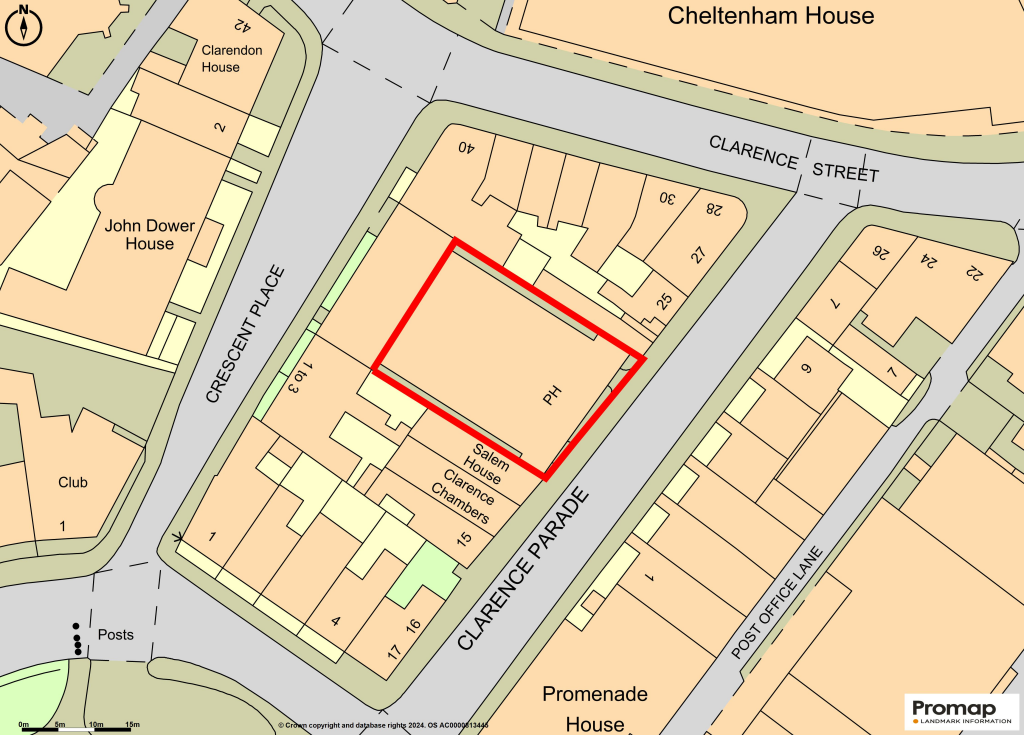 Revolution Cheltenham  OS Map.png