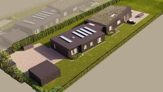 CGI aerial of plot 2