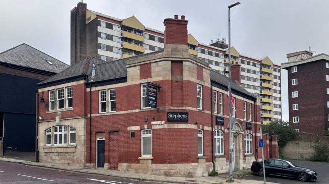 Front of building