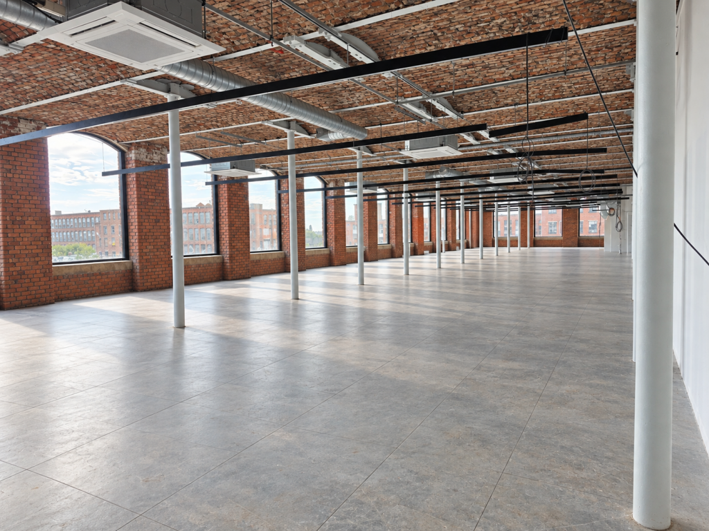 Open plan office space in restored victorain mill, wigan